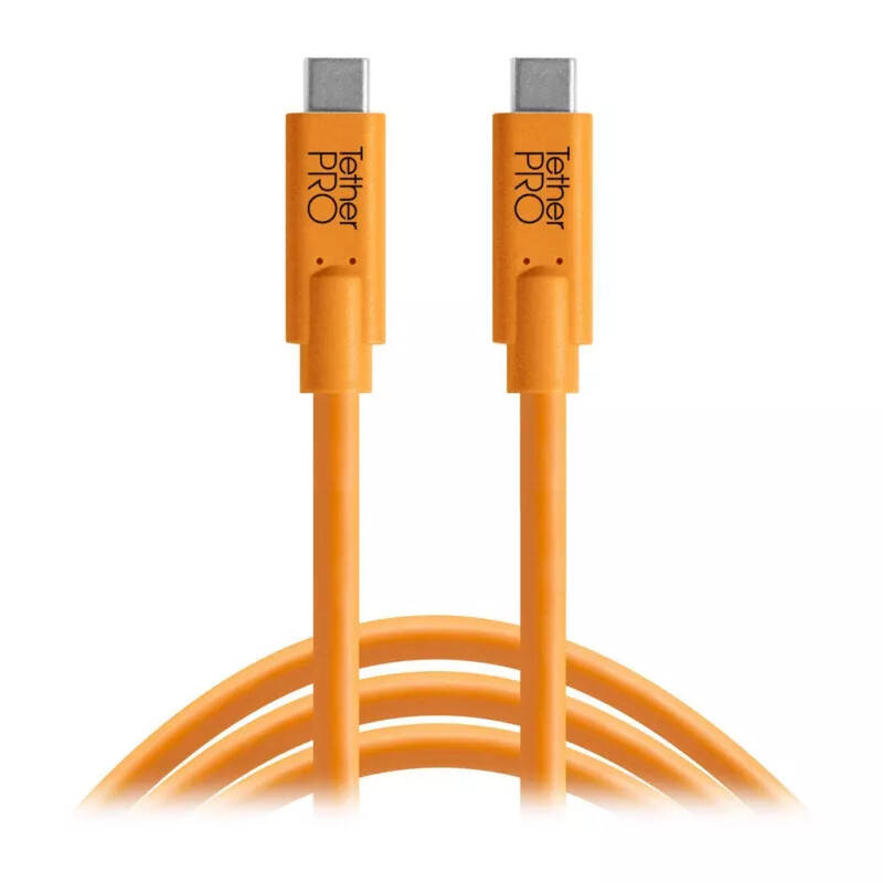 Tether Tools TetherPro Optima 10G USB-C, 3м с прямым разъемом Orange [CUC10G2-ORG] кабель