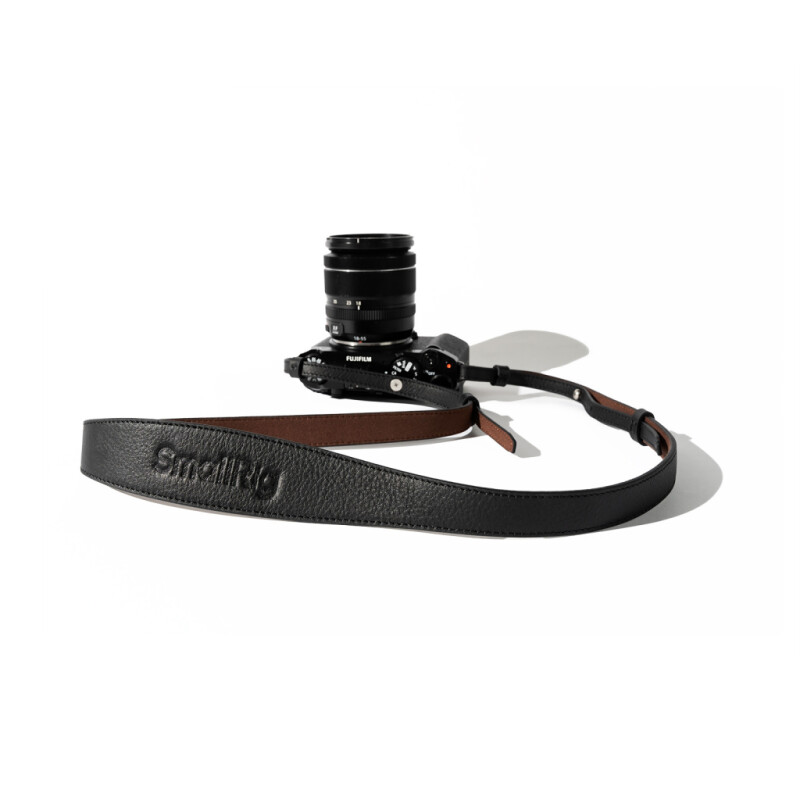 SmallRig 5208 Universal Leather Camera Shoulder Strap Black кожаный плечевой ремень для камеры