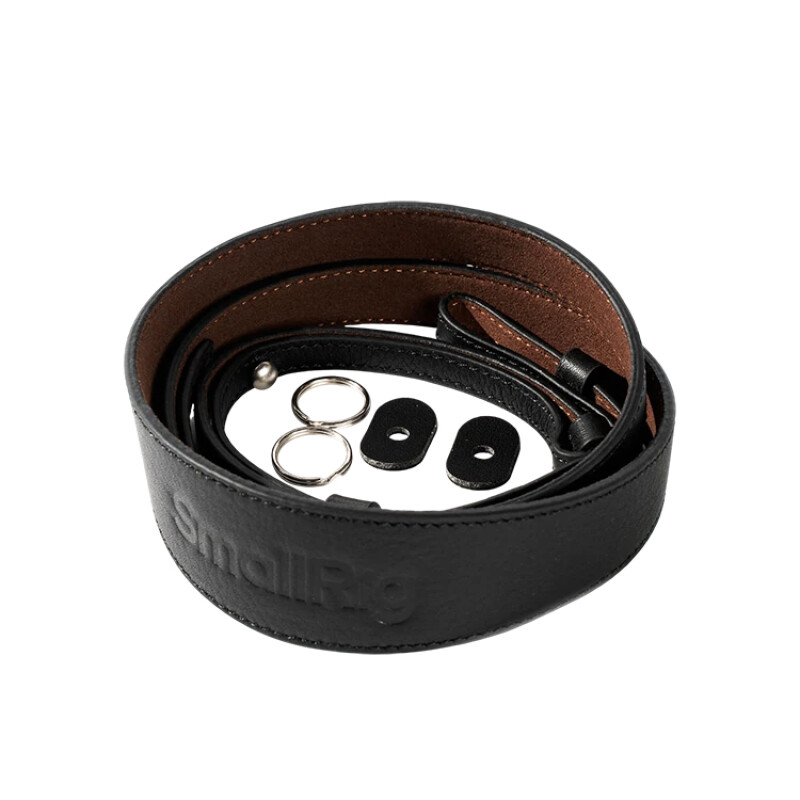 SmallRig 5208 Universal Leather Camera Shoulder Strap Black кожаный плечевой ремень для камеры