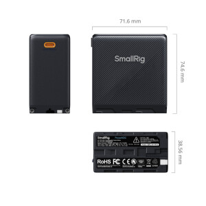 SmallRig 4469 NP-F970 USB-C Rechargeable Camera Battery Black аккумулятор литий-ионный
