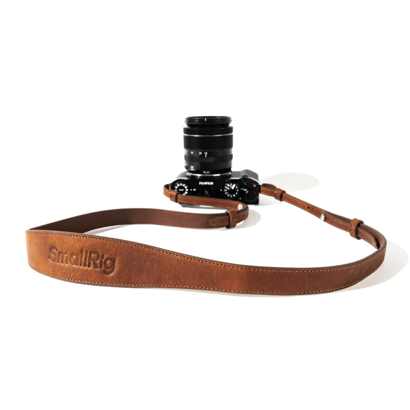 SmallRig 5209 Universal Leather Camera Shoulder Strap Brown кожаный плечевой ремень для камеры