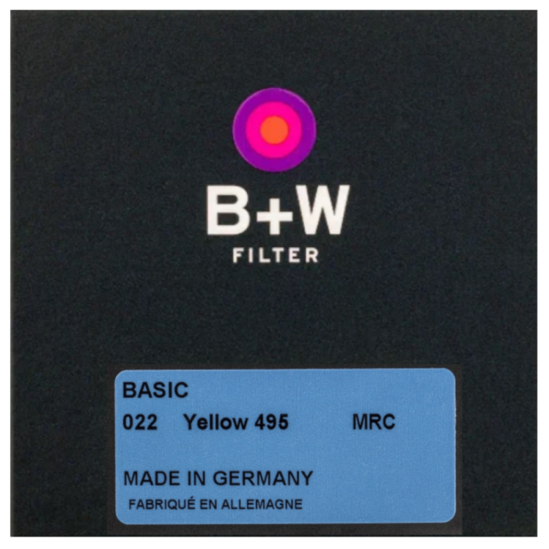 B+W BASIC 022 Yellow MRC 495 67мм светофильтр жёлтый для черно-белой съемки