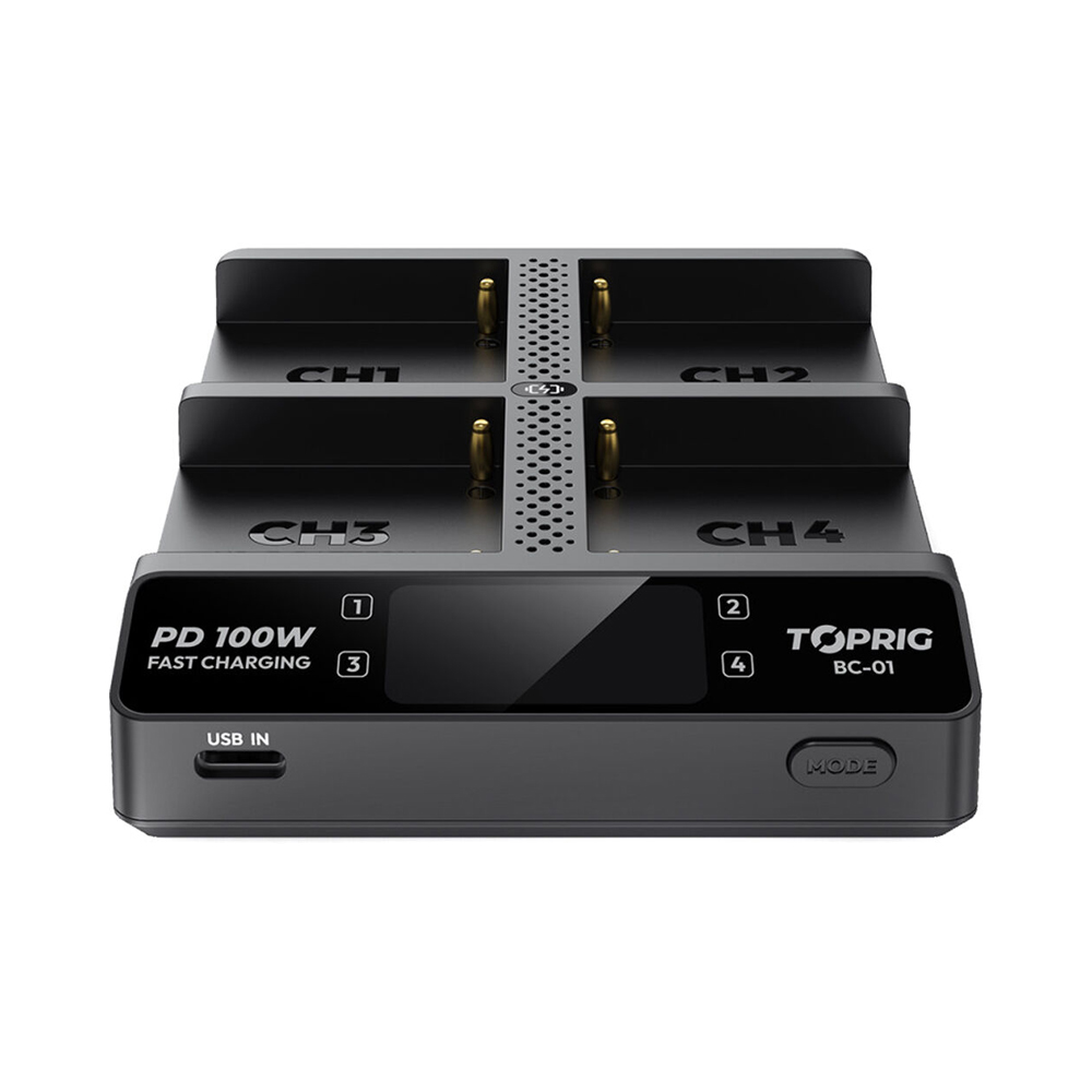 Accsoon TOPRIG BC01 4-Bay NP-F зарядное устройство Accsoon TOPRIG BC01 4-Bay NP-F зарядное устройство
