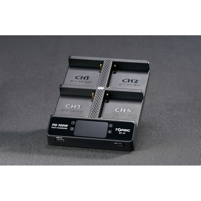 Accsoon TOPRIG BC01 4-Bay NP-F зарядное устройство