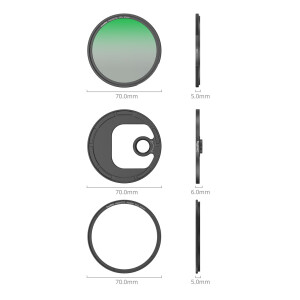 SmallRig 4728 светофильтр магнитный 67мм поляризационный CPL с адаптером T-mount