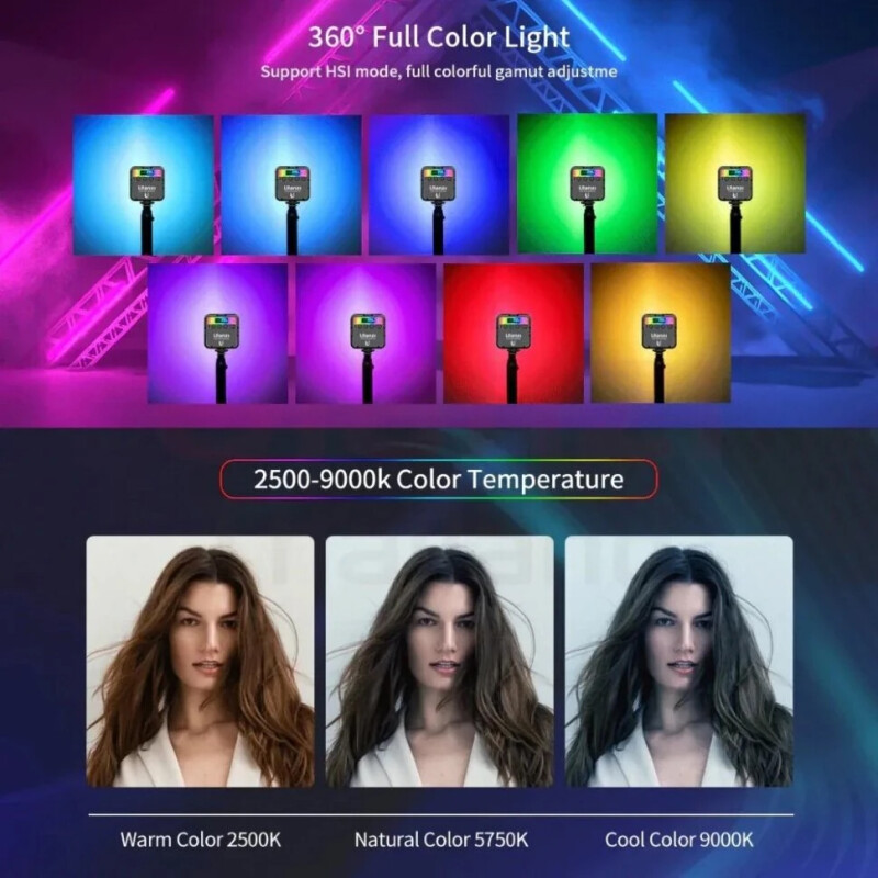 Ulanzi VL66 RGB накамерный осветитель 5Вт RGB