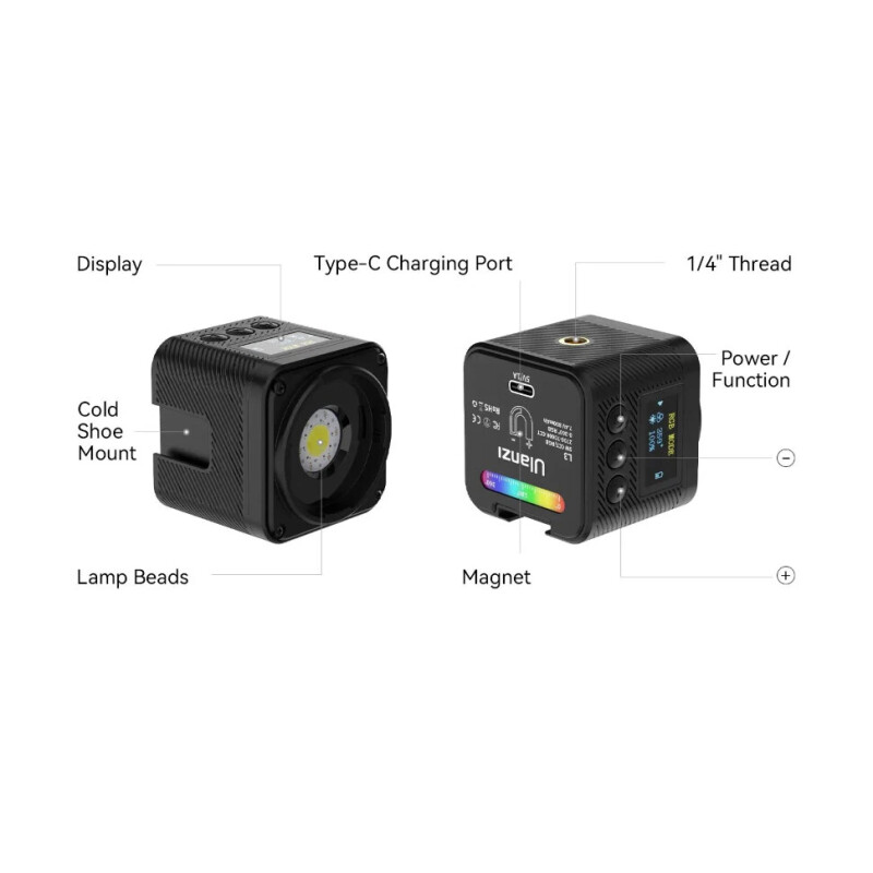 Ulanzi L3 RGB осветитель 5Вт 2700-7000К