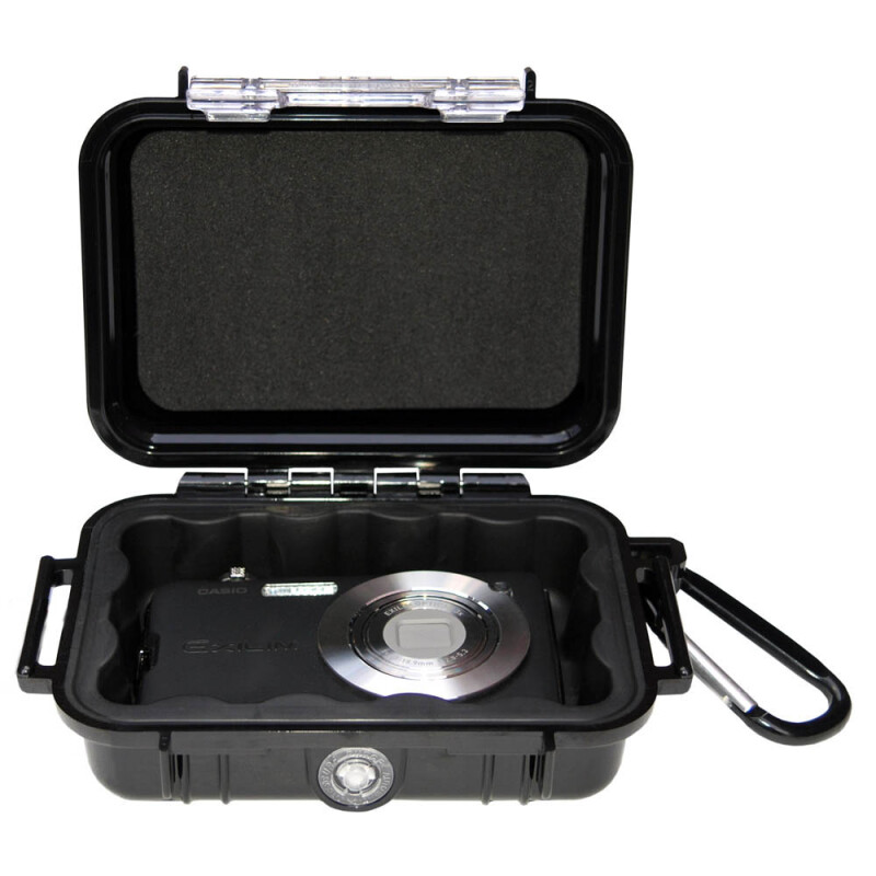 Peli 1010 WL WI-BK BLK защитный кейс черный с вставкой