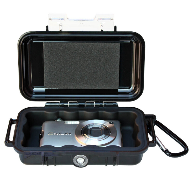 Peli 1015 WL/WI-BK BLACK защитный кейс черный c вставкой