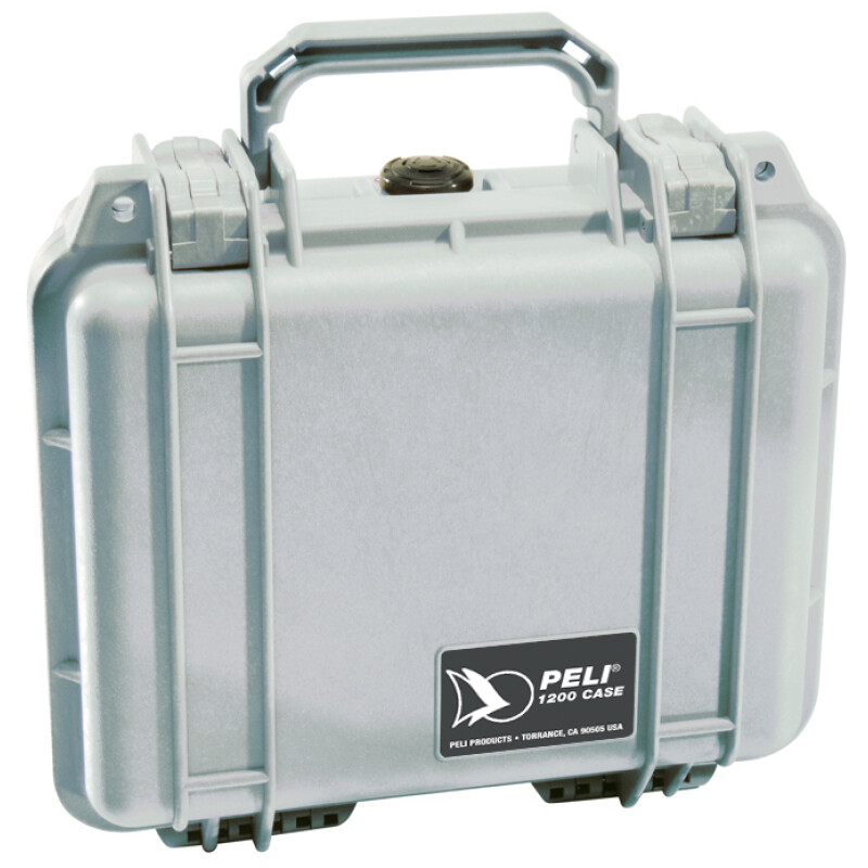 Peli 1200NF WL/NF SILVR защитный кейс серый без поропласта