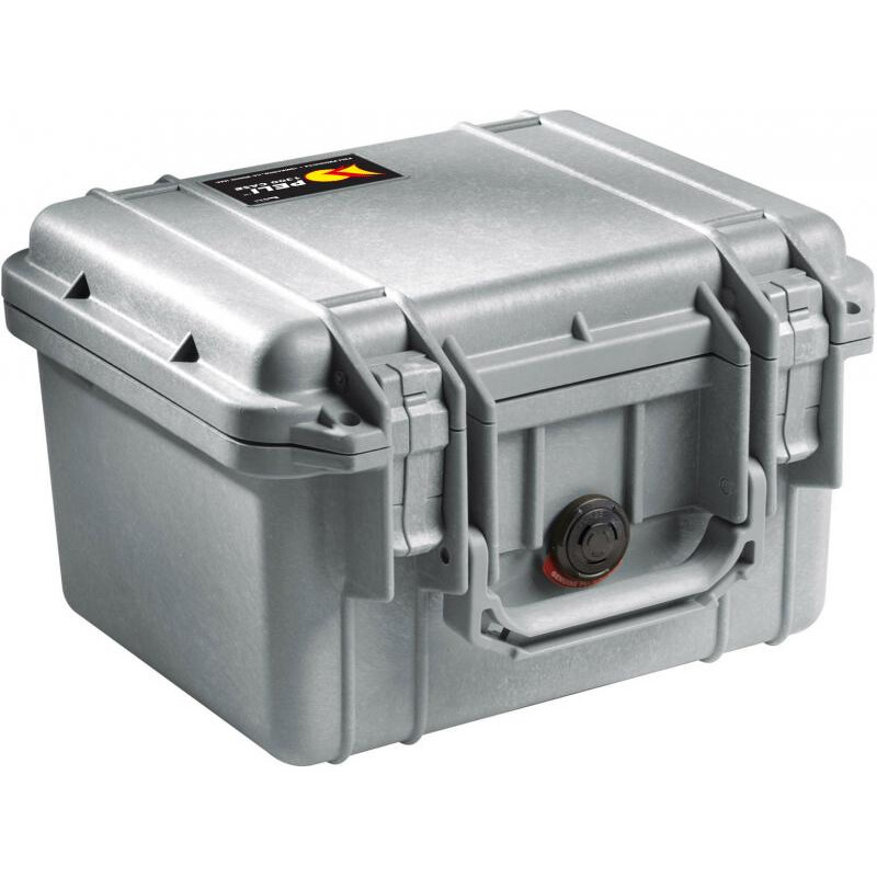 Peli 1300NF WL/NF SILVER защитный кей серый без поропласта