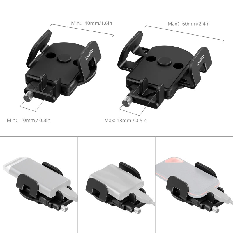 SmallRig 5196 Universal Mounting Clamp for External SSD держатель жесткого диска универсальный