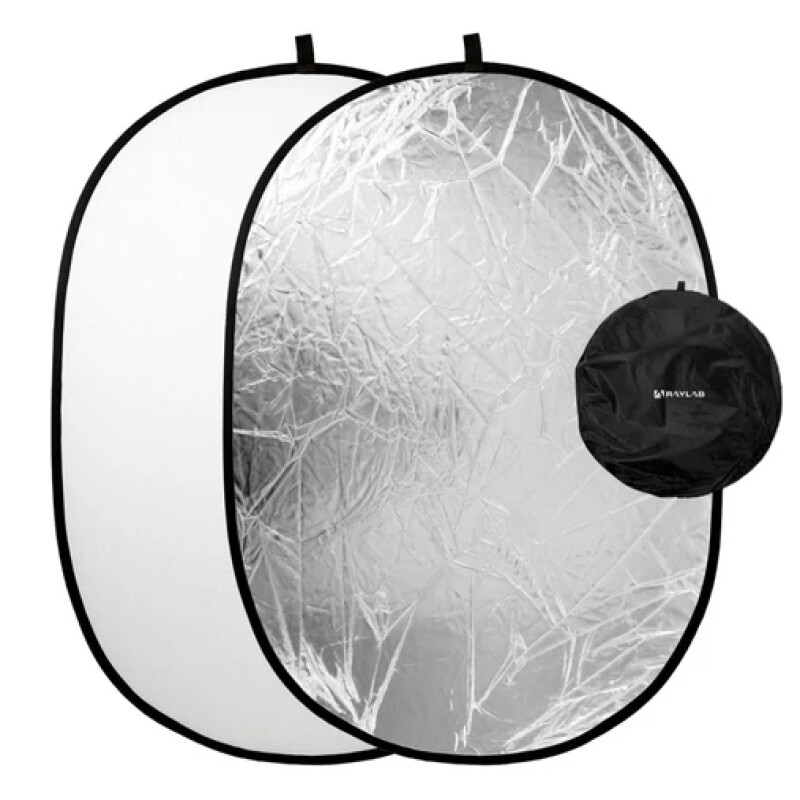 Raylab RF-09 отражатель 2в1 белый/серебристый 60*90см