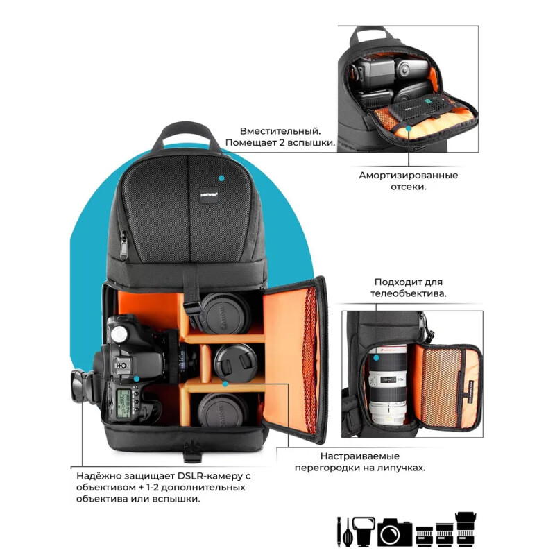 NEEWER NW-XJB02S рюкзак для камеры 23x14x40см