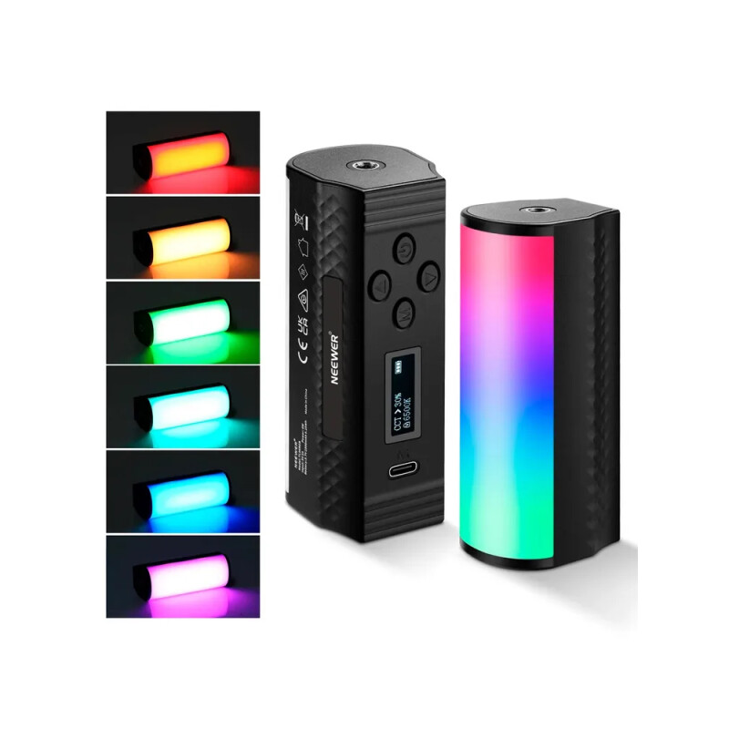 NEEWER TL96 RGB 6W, 2500 мАч 10,8x4x4,4 см видеосвет магнитный