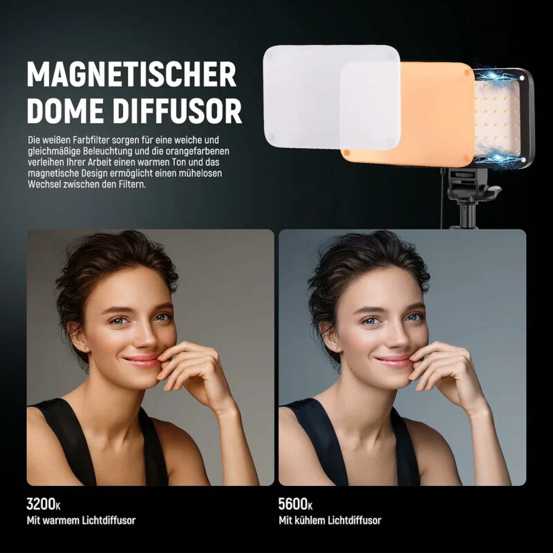 NEEWER LED BP66, 10 Вт 3200K и 5600K комплект видеосвета 2шт