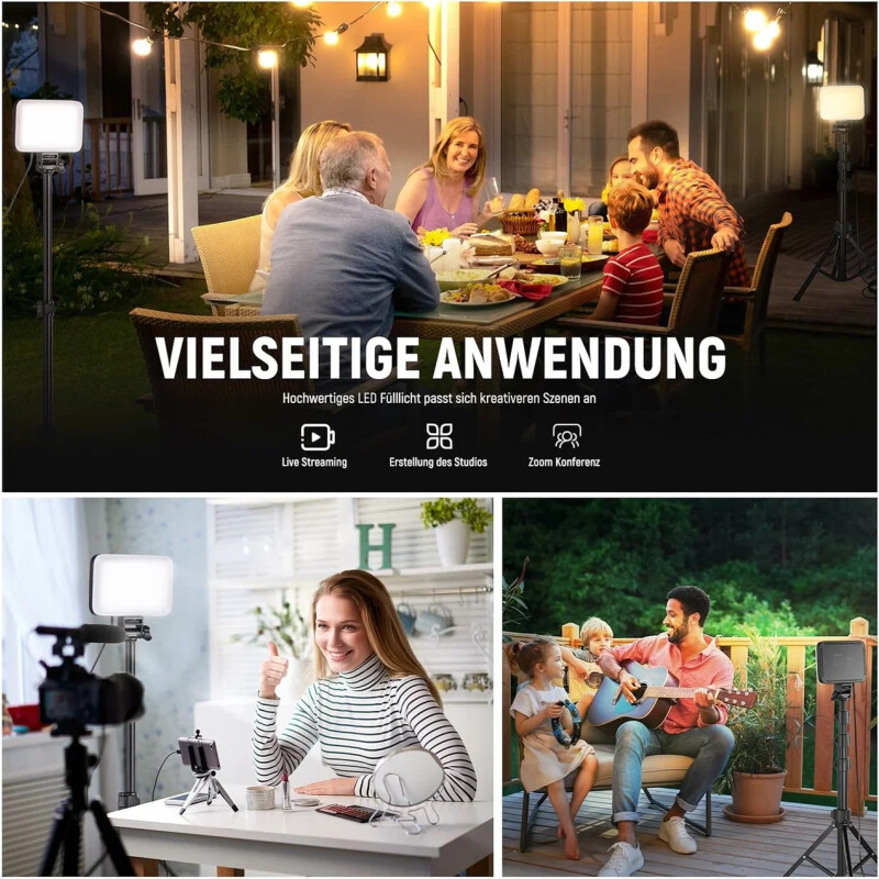 NEEWER LED BP66, 10 Вт 3200K и 5600K комплект видеосвета 2шт