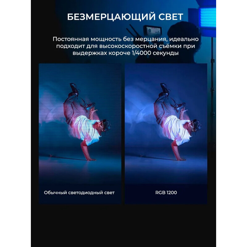 NEEWER RGB1200 60Вт 2500K-8500K видеосвет управление приложением
