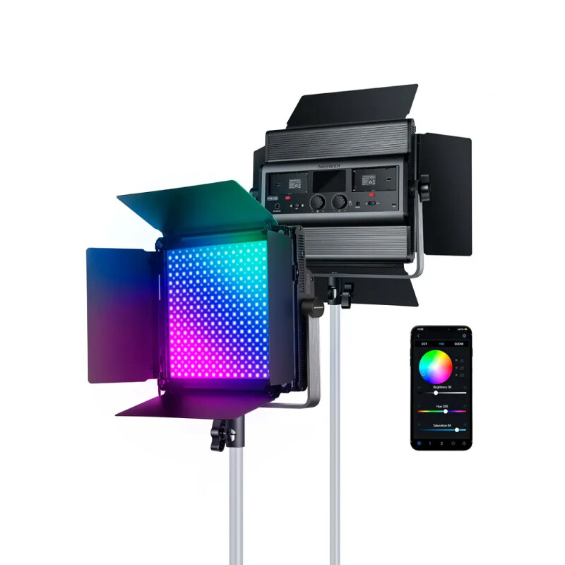 NEEWER RGB1200 60Вт 2500K-8500K видеосвет управление приложением