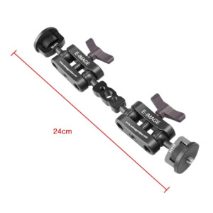 E-IMAGE EI-A74 TWIN arm monitor mount w/quick lock&amp;unlock 1/4" knobs кронштейн шарнирный двойной
