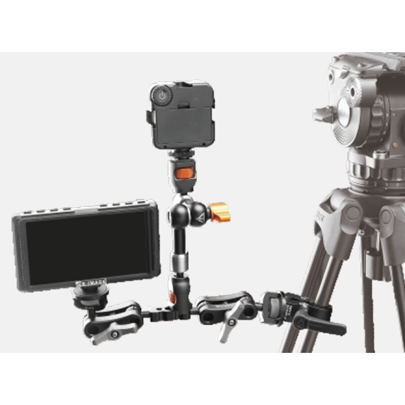 E-IMAGE EI-A74 TWIN arm monitor mount w/quick lock&unlock 1/4" knobs кронштейн шарнирный двойной