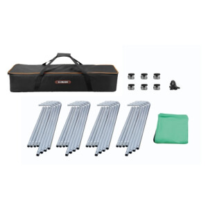 E-IMAGE MB42 collapsible background kit white фон муслиновый 2.4х4 м на разборной раме, белый