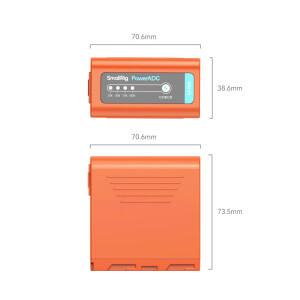SmallRig 4972 Аккумулятор литий-ионный NP-F970 USB-C Rechargeable Camera Battery (Orange)