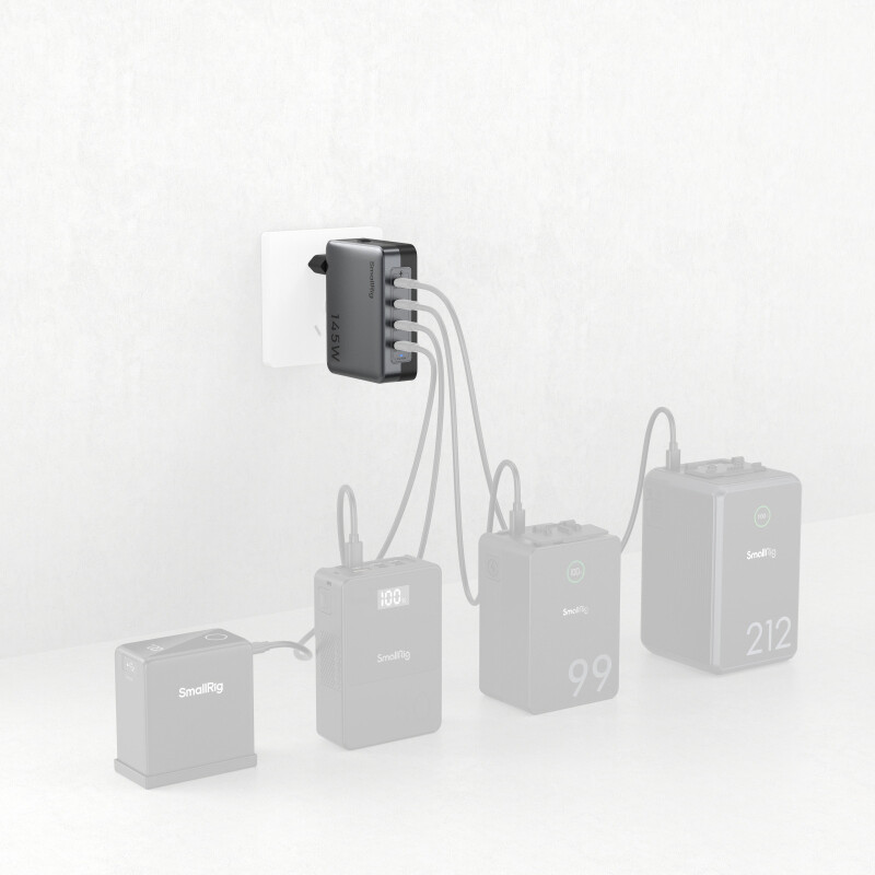 SmallRig 4748 зарядное устройство для аккумуляторов 145W 4-Port PD EU Standard