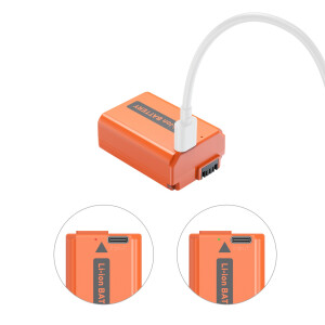 SmallRig 4965 аккумулятор литий-ионный NP-FW50 USB-C Rechargeable Camera Battery (Orange)