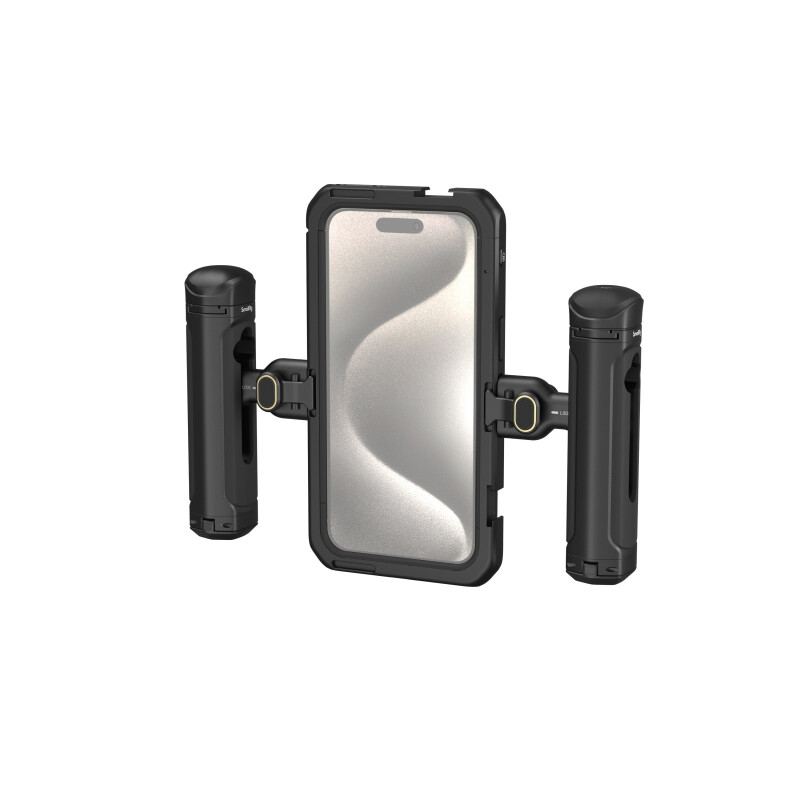 SmallRig 4392B Комплект для смартфона iPhone 15 Pro Max, клетка, боковые ручки с кнопкой управления