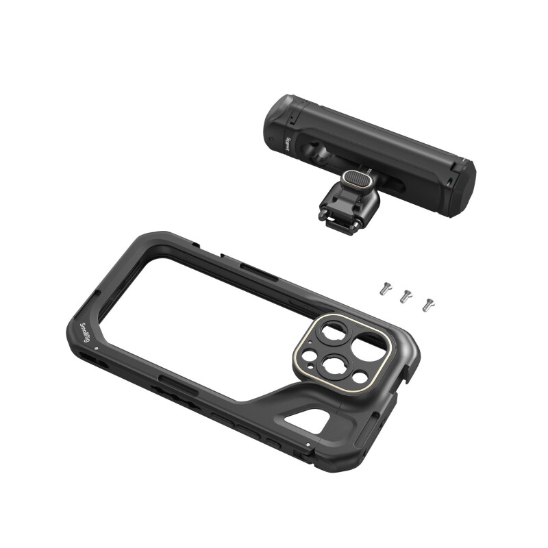 SmallRig 4398B Комплект для смартфона iPhone 15 Pro, клетка и боковая ручка с кнопкой управления