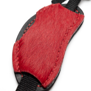 Fotokvant WSC-9 кистевой ремень для фотоаппарата красный мех