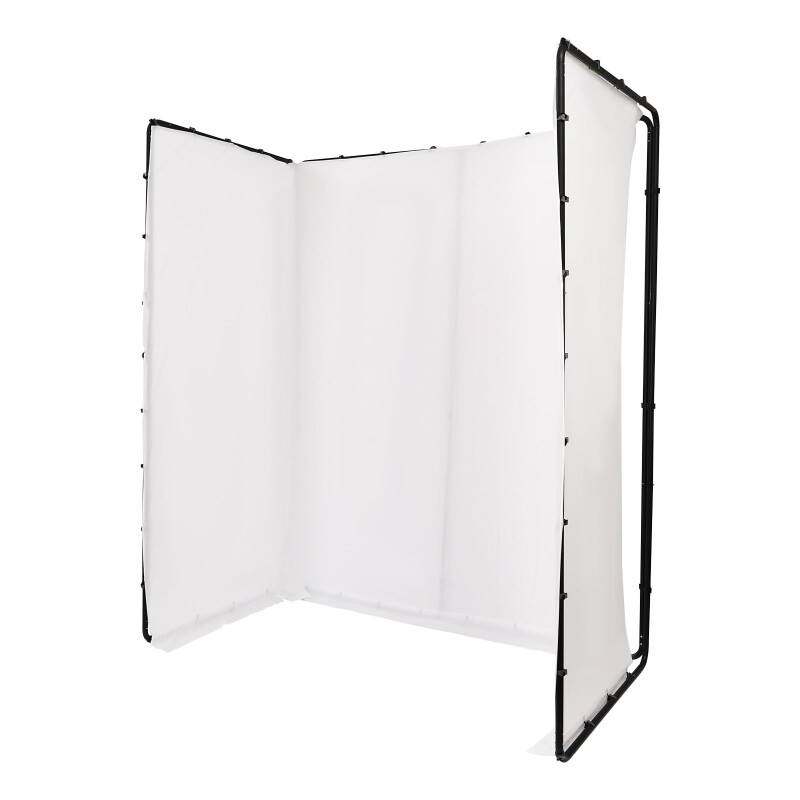 E-IMAGE MB42 collapsible background kit white фон муслиновый 2.4х4 м на разборной раме, белый