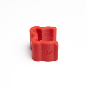 Fotokvant KL-R-022 зажим кабеля для стоек 22 мм красный