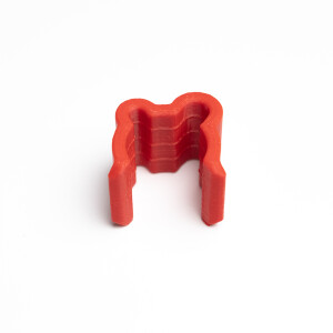 Fotokvant KL-R-022 зажим кабеля для стоек 22 мм красный