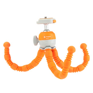 Fotopro UFO 3 настольный трипод с гибкими ногами и шаровой головой оранжевый