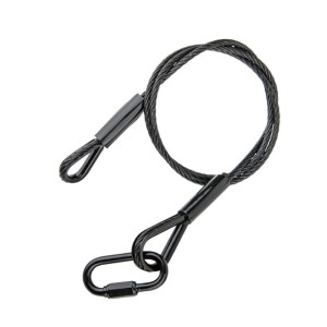 KUPO SW-03B dia 5 mm 100 cm length Duty Safety Wire black тросик страховочный