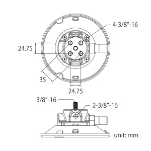 KUPO KSC-04MP 6" Pumping Suction cup w/5/8" Baby Pin вакуумный держатель c штифтом