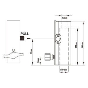 KUPO KS-089B Universal TV quick receiver, black адаптер