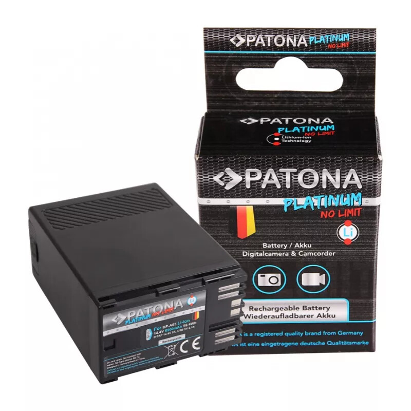 Patona для Canon BP-A65 A60 A30 EOS C200 C300 Mark II XF705 D-Tap USB-Output аккумуляторная батарея