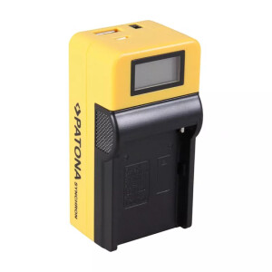 Patona Synchron USB зарядное устройство для Sony NP-FM50 NP-F550 NP-F750 NP-F970 with LCD