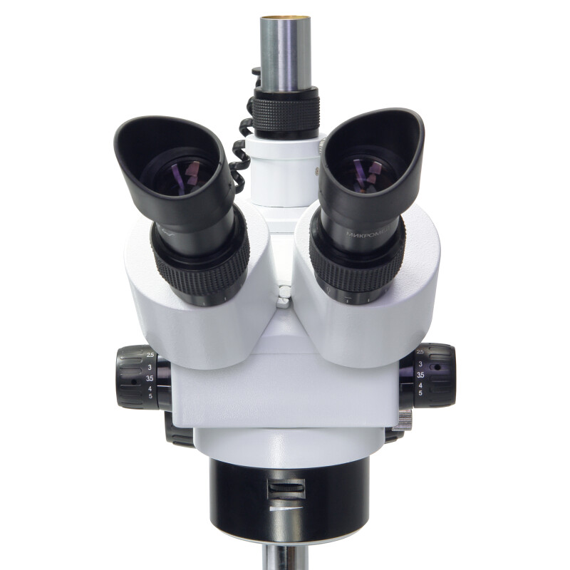Микромед МС-4-ZOOM LED микроскоп стерео (тринокуляр)