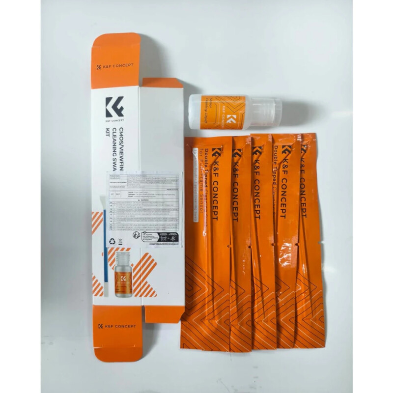 K&F Concept FullFrame Cleaning Swab 5шт + жидкость 20мл набор для очистки матрицы