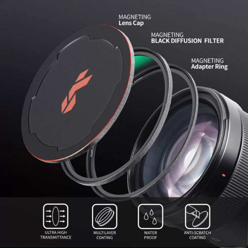 K&F Concept Nano-X Magnetic Black Mist 1/4 62мм светофильтр