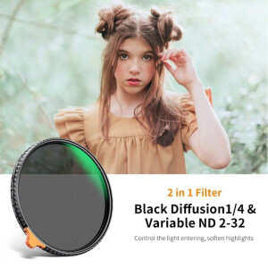 K&amp;F Concept Nano X Black mist 1/4 ND2-32 67мм светофильтр