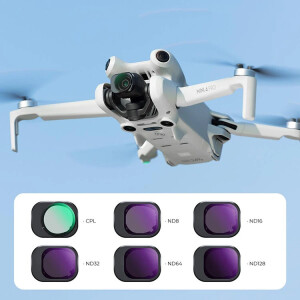 K&amp;F Concept Nano-X CPL + ND для DJI Mini 4 Pro (6шт) комплект светофильтров