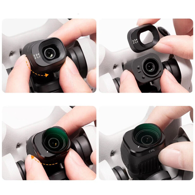 K&F Concept Nano-X CPL + ND для DJI Mini 4 Pro (6шт) комплект светофильтров