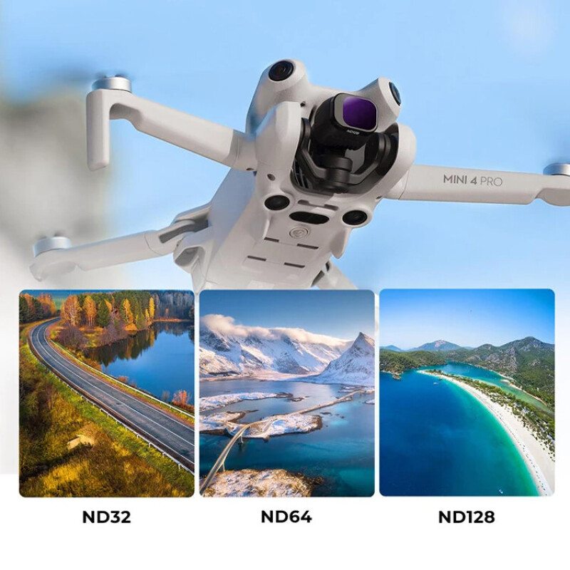 K&F Concept Nano-X CPL + ND для DJI Mini 4 Pro (6шт) комплект светофильтров