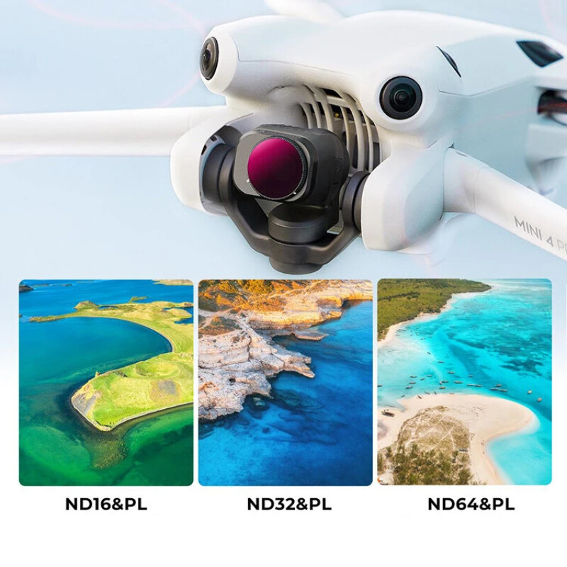 K&F Concept Nano-X ND/PL + CPL для DJI Mini 4 Pro (6шт) комплект светофильтров