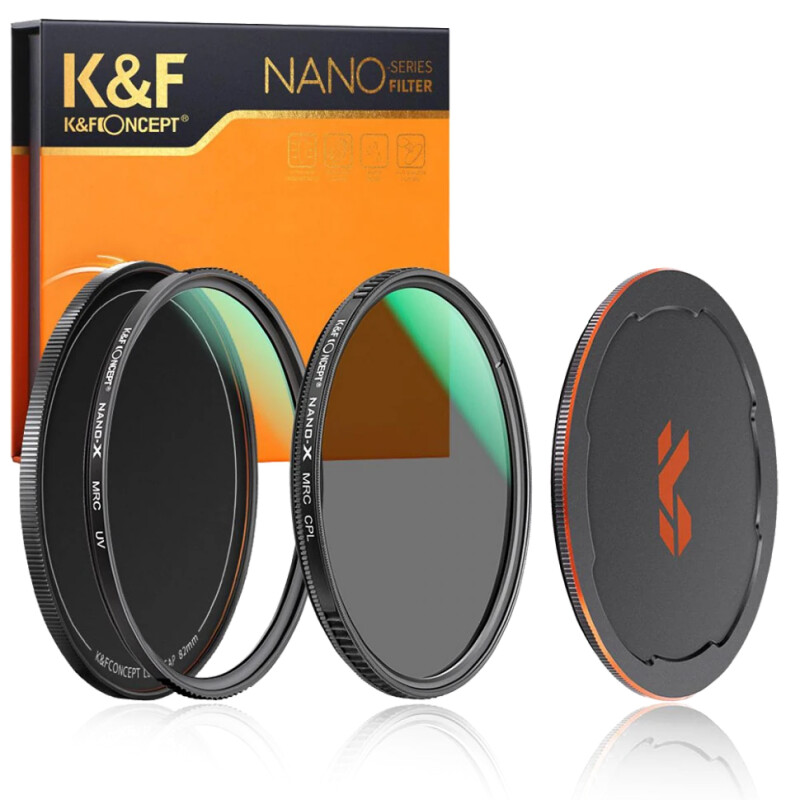 K&F Concept Nano-X MCUV+CPL 55мм комплект светофильтров